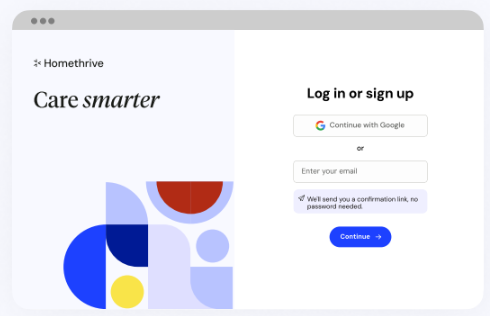 Care-Smarter Login Page
